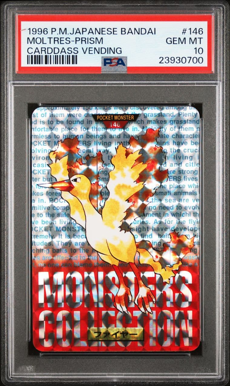 Moltres prism, red version, PSA 10